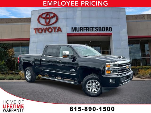 Black 2018 Chevrolet Silverado 3500HD High Country Crew Cab 4WD Pickup Truck Four-Wheel Drive 6-Speed Automatic