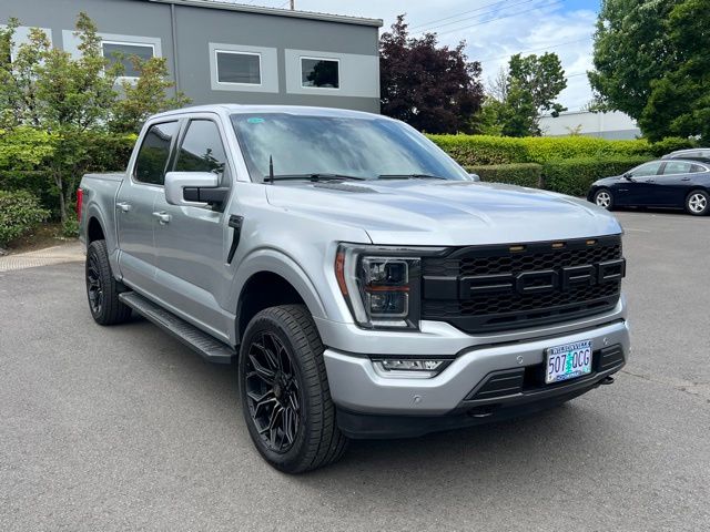 Silver Metallic 2023 Ford F-150 Lariat SuperCrew 4WD Pickup Truck Four-Wheel Drive Automatic