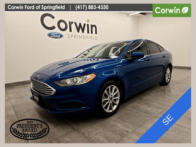 Lightning Blue 2017 Ford Fusion Sedan Front-Wheel Drive 6-Speed Automatic