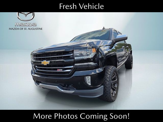 Black 2018 Chevrolet Silverado 1500 Pickup Truck Four-Wheel Drive 8-Speed Automatic Overdrive