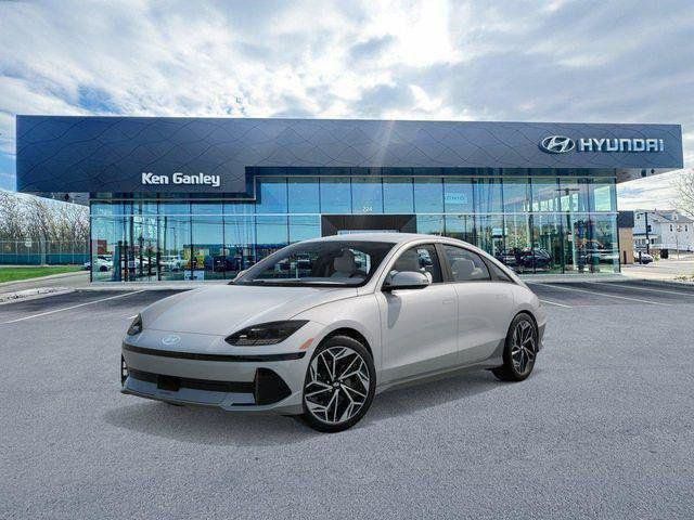 Serenity White 2025 Hyundai Ioniq 6 SEL AWD Sedan All-Wheel Drive 1-Speed Automatic