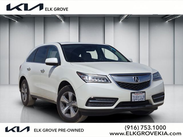 White 2016 Acura MDX SUV / Crossover Front-Wheel Drive 9-Speed Automatic