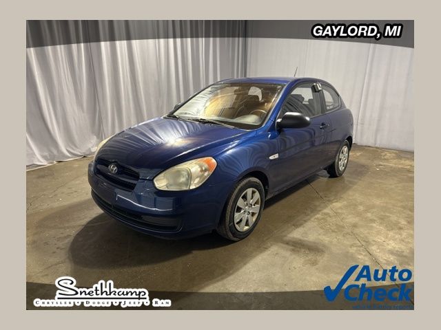 Blue 2008 Hyundai Accent GS 2-Door Hatchback FWD Hatchback Front-Wheel Drive