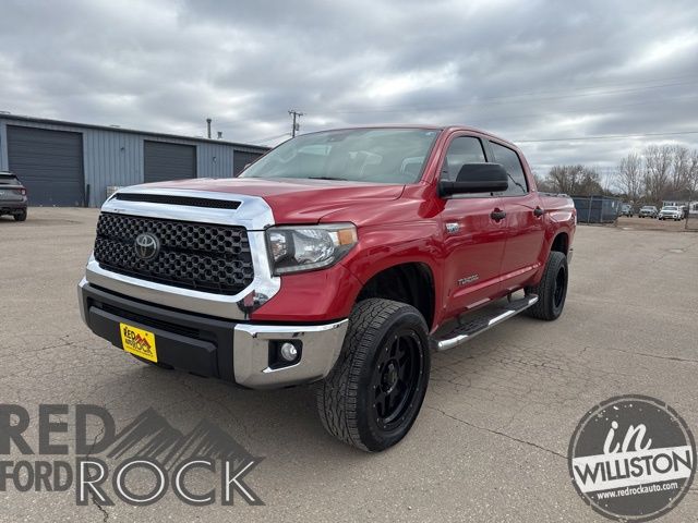 Barcelona Red Metallic 2020 Toyota Tundra SR5 CrewMax 4WD Pickup Truck Four-Wheel Drive 6-Speed Automatic