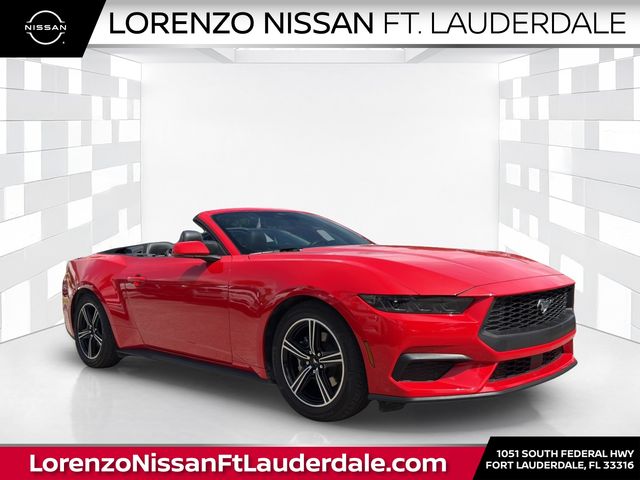 Race Red 2025 Ford Mustang EcoBoost Premium Convertible RWD Convertible Rear-Wheel Drive Automatic
