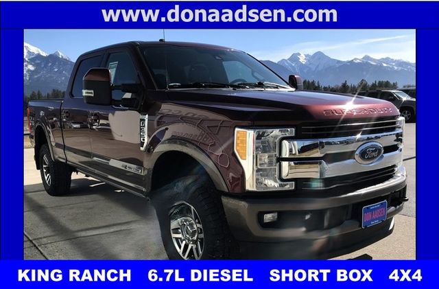 Red (Bronze Fire Metallic) 2017 Ford F-350 Super Duty King Ranch Crew Cab 4WD Pickup Truck Four-Wheel Drive 6-Speed Automatic