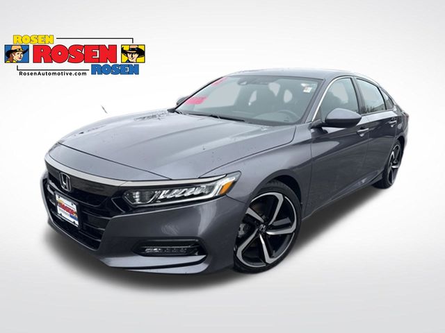 Gray 2018 Honda Accord 1.5T Sport FWD Sedan Front-Wheel Drive Continuously Variable Transmission