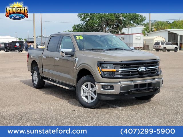 Marsh Gray 2025 Ford F-150 XLT SuperCrew 4WD Pickup Truck Four-Wheel Drive Automatic