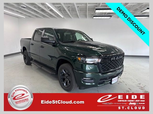 Serrano Green Metallic 2026 RAM 1500 Pickup Truck Four-Wheel Drive 8-Speed Automatic