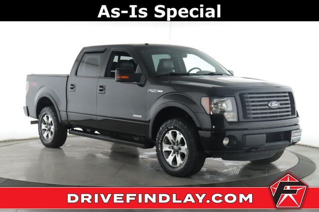 Black 2011 Ford F-150 XLT SuperCrew 4WD Pickup Truck Four-Wheel Drive 6-Speed Automatic