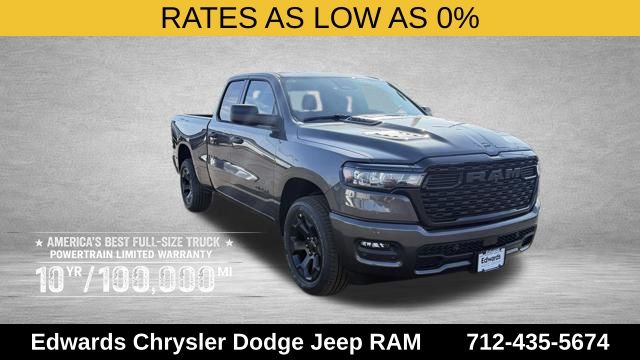Gray (Granite Crystal Metallic Clearcoat) 2026 RAM 1500 Express Quad Cab 4WD Pickup Truck Four-Wheel Drive 8-Speed Automatic
