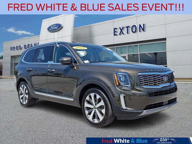 Dark Moss 2021 Kia Telluride SUV / Crossover All-Wheel Drive 8-Speed Automatic