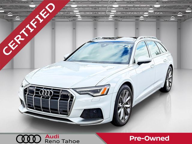 White 2024 Audi A6 Allroad quattro Premium Plus 55 TFSI Wagon All-Wheel Drive 7-Speed Automatic