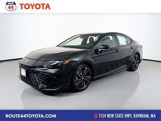 Midnight Black Metallic 2025 Toyota Camry Sedan All-Wheel Drive Continuously Variable Transmission