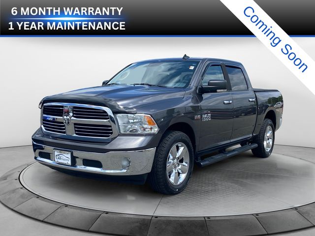 Gray (Granite Crystal Metallic Clearcoat) 2015 RAM 1500 Big Horn Crew Cab 4WD Pickup Truck Four-Wheel Drive 8-Speed Automatic
