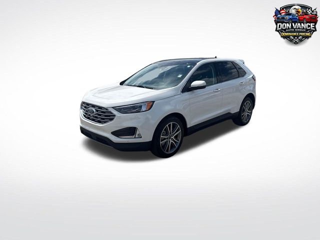 White Metallic 2024 Ford Edge Titanium AWD SUV / Crossover All-Wheel Drive 8-Speed Automatic