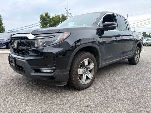 Crystal Black Pearl 2025 Honda Ridgeline Pickup Truck All-Wheel Drive 9-Speed Automatic