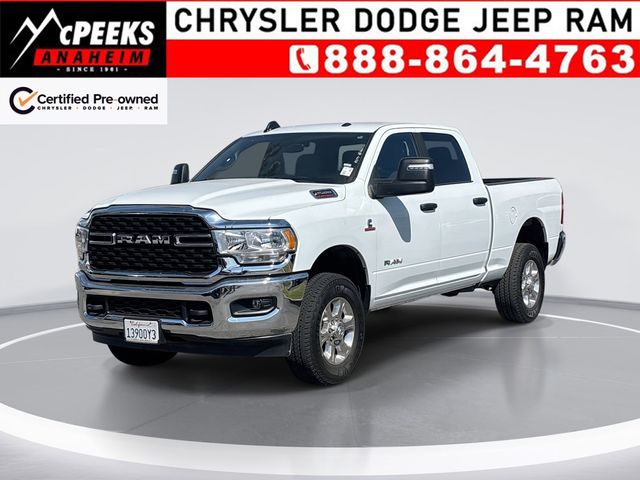 Bright White Clearcoat 2024 RAM 2500 Big Horn Crew Cab 4WD Pickup Truck Four-Wheel Drive 6-Speed Automatic