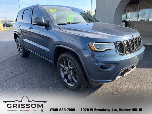 Pacific Blue Clearcoat 2021 Jeep Grand Cherokee SUV / Crossover Four-Wheel Drive 8-Speed Automatic