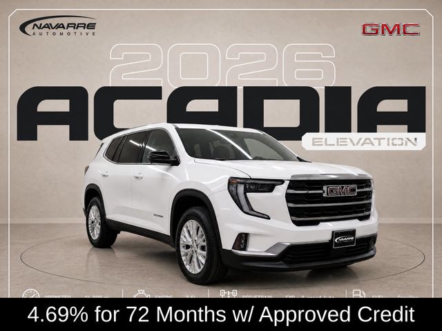 Summit White 2026 GMC Acadia SUV / Crossover Front-Wheel Drive 8-Speed Automatic