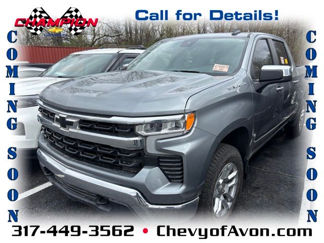 Sterling Gray Metallic 2023 Chevrolet Silverado 1500 LT Crew Cab 4WD Pickup Truck Four-Wheel Drive 8-Speed Automatic