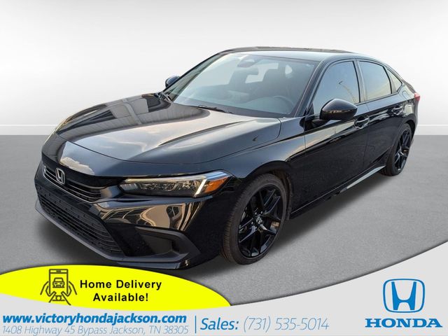Crystal Black Pearl 2024 Honda Civic Sedan Front-Wheel Drive Continuously Variable Transmission