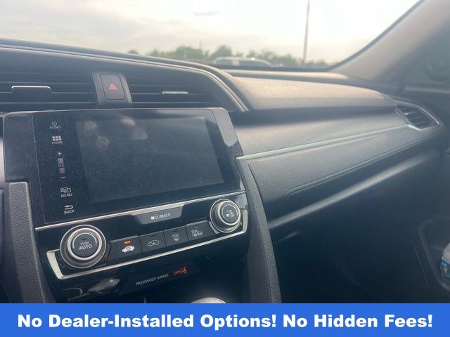 2016 Honda Civic EX White at Texan Dodge Chrysler Jeep Ram
