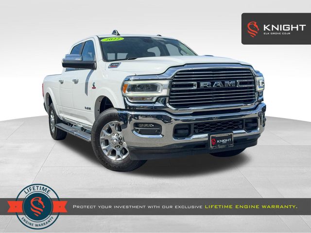 Bright White Clearcoat 2022 RAM 2500 Laramie Crew Cab RWD Pickup Truck 4X2 6-Speed Automatic