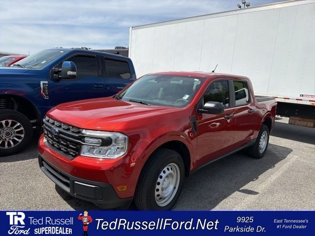 Chili Pepper Red 2024 Ford Maverick XL SuperCrew FWD Pickup Truck Front-Wheel Drive Continuously Variable Transmission