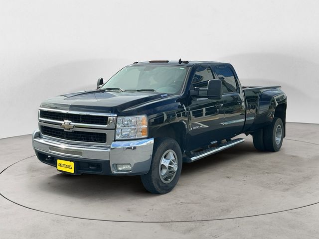 Black 2009 Chevrolet Silverado 3500HD LTZ Crew Cab LB DRW 4WD Pickup Truck Four-Wheel Drive 6-Speed Automatic