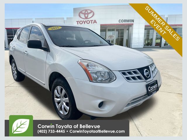Pearl White 2011 Nissan Rogue SUV / Crossover Front-Wheel Drive Continuously Variable Transmission