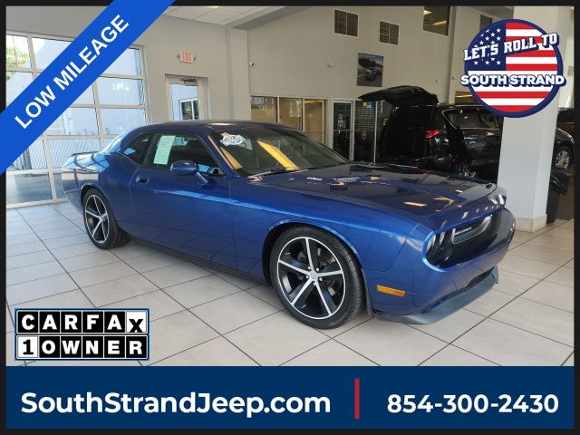 Deep Water Blue PC/Light Graystone PC 2009 Dodge Challenger Coupe Rear-Wheel Drive 5-Speed Automatic