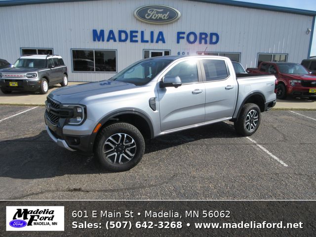 Silver Metallic 2024 Ford Ranger Pickup Truck Four-Wheel Drive Automatic