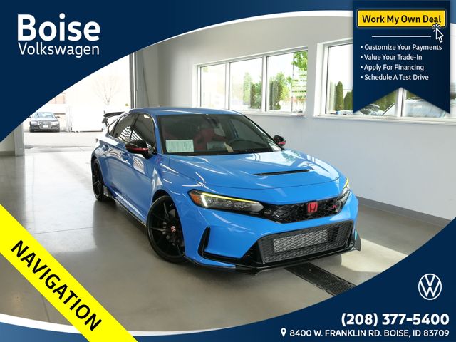 Blue 2024 Honda Civic Type R FWD Hatchback Front-Wheel Drive 6-Speed Manual