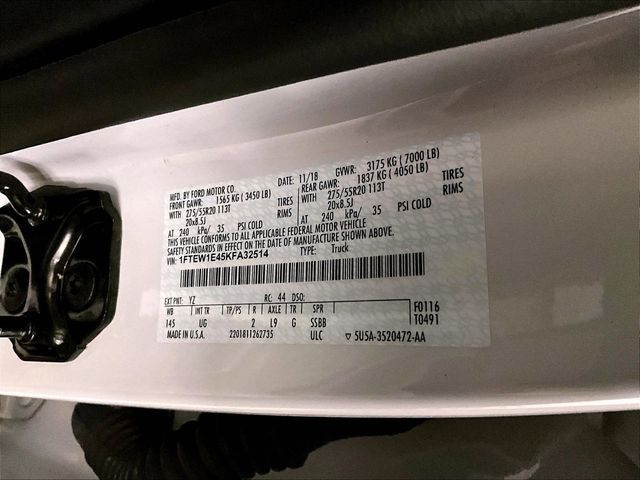 2019 Ford F-150 XLT White at South Hills CDJR