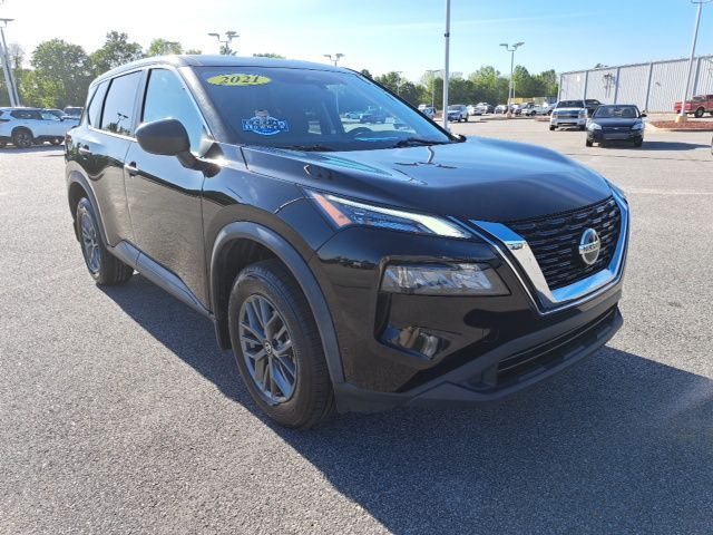 Super Black 2021 Nissan Rogue S FWD SUV / Crossover Front-Wheel Drive Continuously Variable Transmission