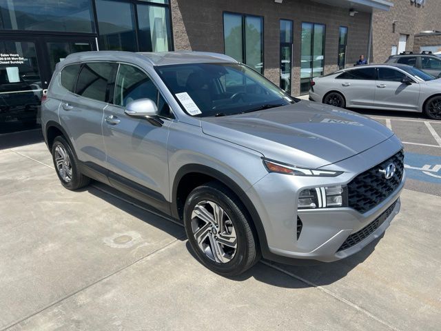 Shimmering Silver Pearl 2023 Hyundai Santa Fe SUV / Crossover All-Wheel Drive 8-Speed Automatic