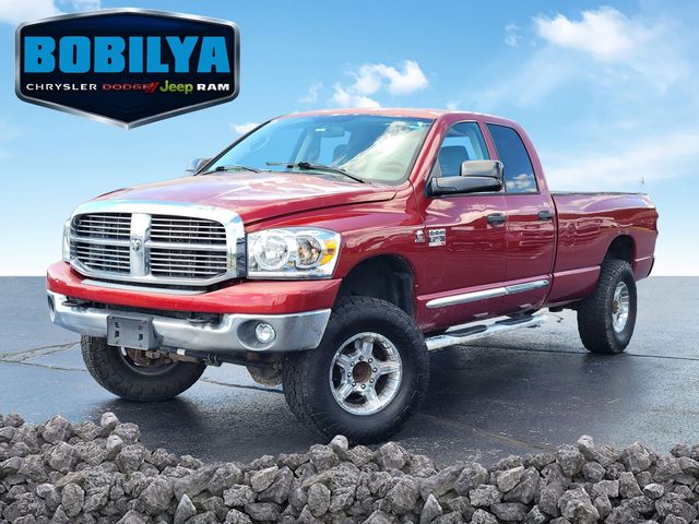 Inferno Red Crystal PC/Mineral Gray Met CC 2009 Dodge RAM 2500 SLT Quad Cab 4WD Pickup Truck Four-Wheel Drive 6-Speed Automatic