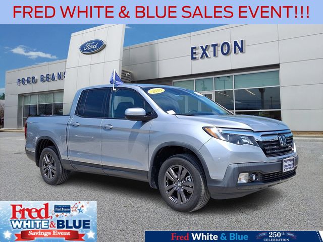 Silver 2020 Honda Ridgeline Pickup Truck All-Wheel Drive 9-Speed Automatic