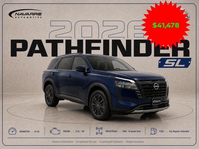 Deep Ocean Blue 2026 Nissan Pathfinder SUV / Crossover Front-Wheel Drive 9-Speed Automatic
