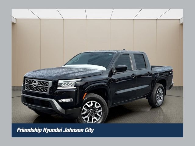 Super Black 2024 Nissan Frontier SL 4dr Crew Cab 4WD Pickup Truck Four-Wheel Drive 9-Speed Automatic Overdrive