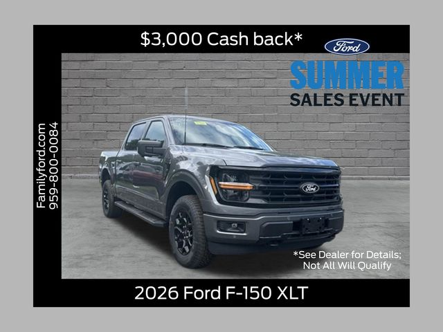 Gray Metallic 2026 Ford F-150 Pickup Truck Four-Wheel Drive Automatic