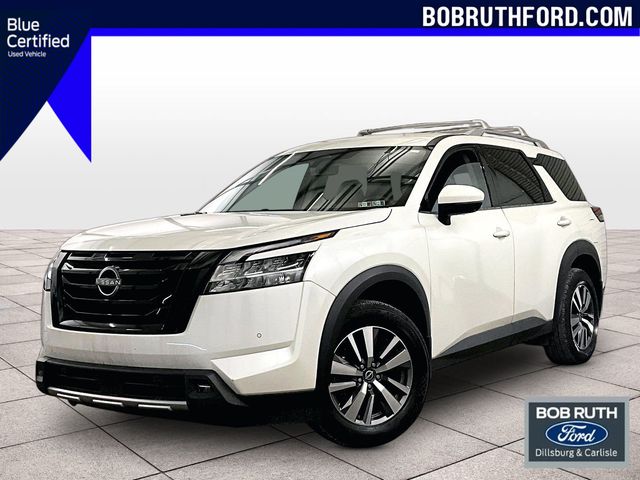 2023 Nissan Pathfinder SL White at Sutliff Volkswagen