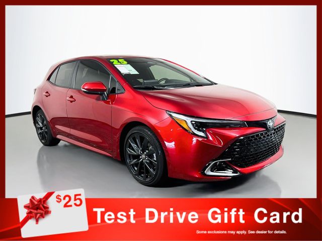Red 2025 Toyota Corolla Hatchback Hatchback Front-Wheel Drive Continuously Variable Transmission