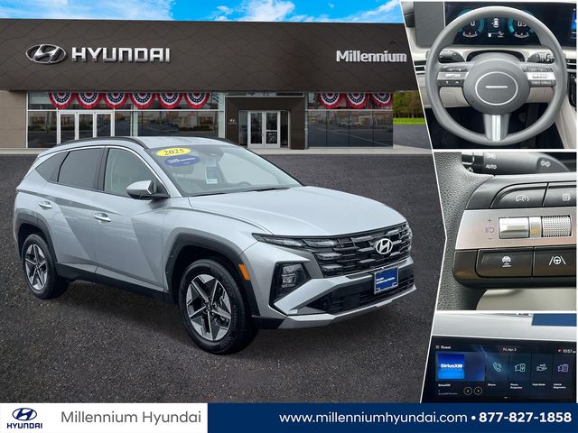 Shimmering Silver 2025 Hyundai Tucson SEL AWD SUV / Crossover All-Wheel Drive 8-Speed Automatic