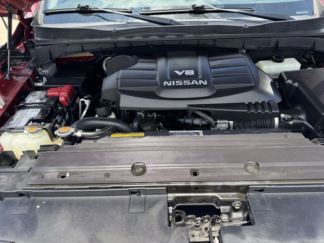 2020 Nissan Titan SL Red at Texan Dodge Chrysler Jeep Ram