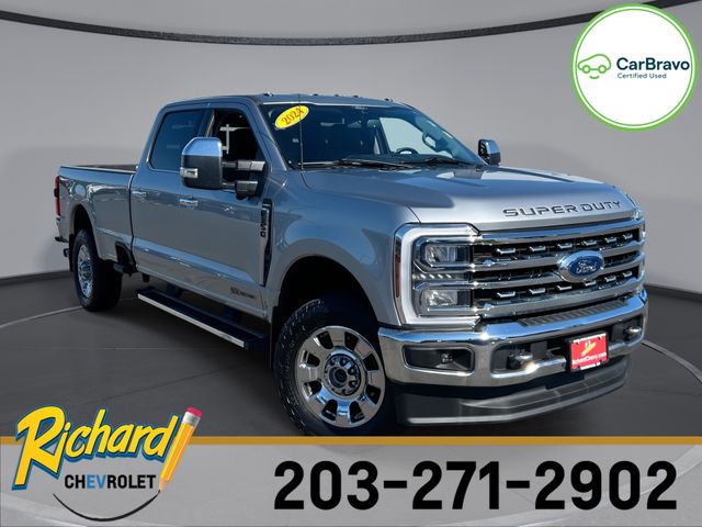 Silver Metallic 2024 Ford F-350 Super Duty Pickup Truck Four-Wheel Drive Automatic