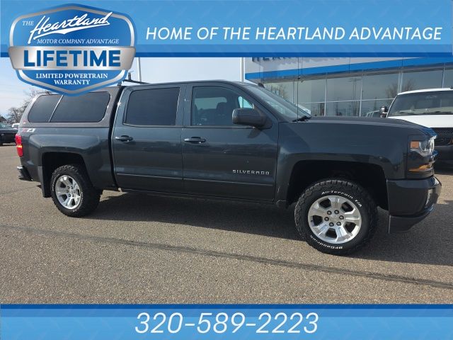 Gray (Graphite Metallic) 2018 Chevrolet Silverado 1500 LT Crew Cab 4WD Pickup Truck Four-Wheel Drive 6-Speed Automatic Overdrive