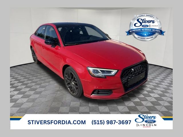 Orange (Tango Red) 2020 Audi A3 Sedan Front-Wheel Drive 7-Speed Automatic