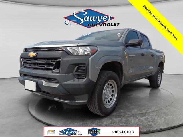 Sterling Gray Metallic 2024 Chevrolet Colorado Work Truck Crew Cab RWD Pickup Truck 4X2 8-Speed Automatic